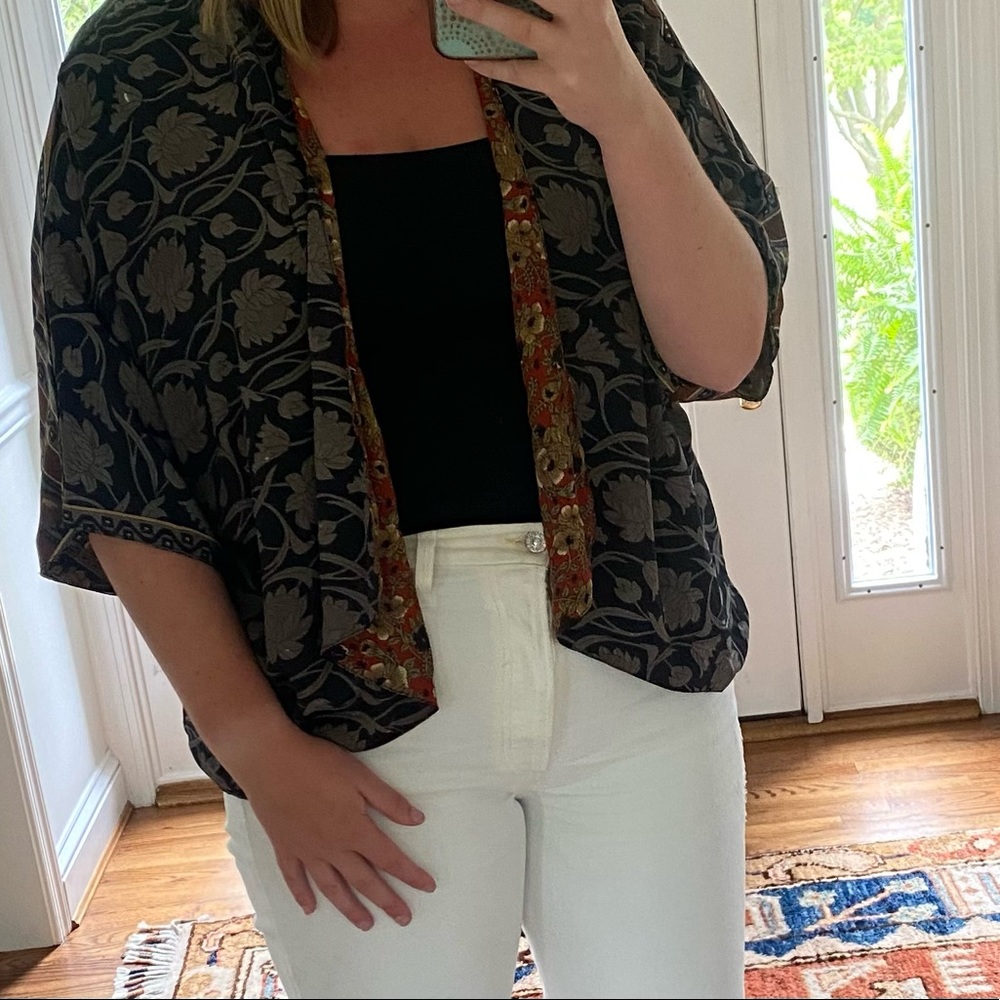 Reversible Patterned Shrug